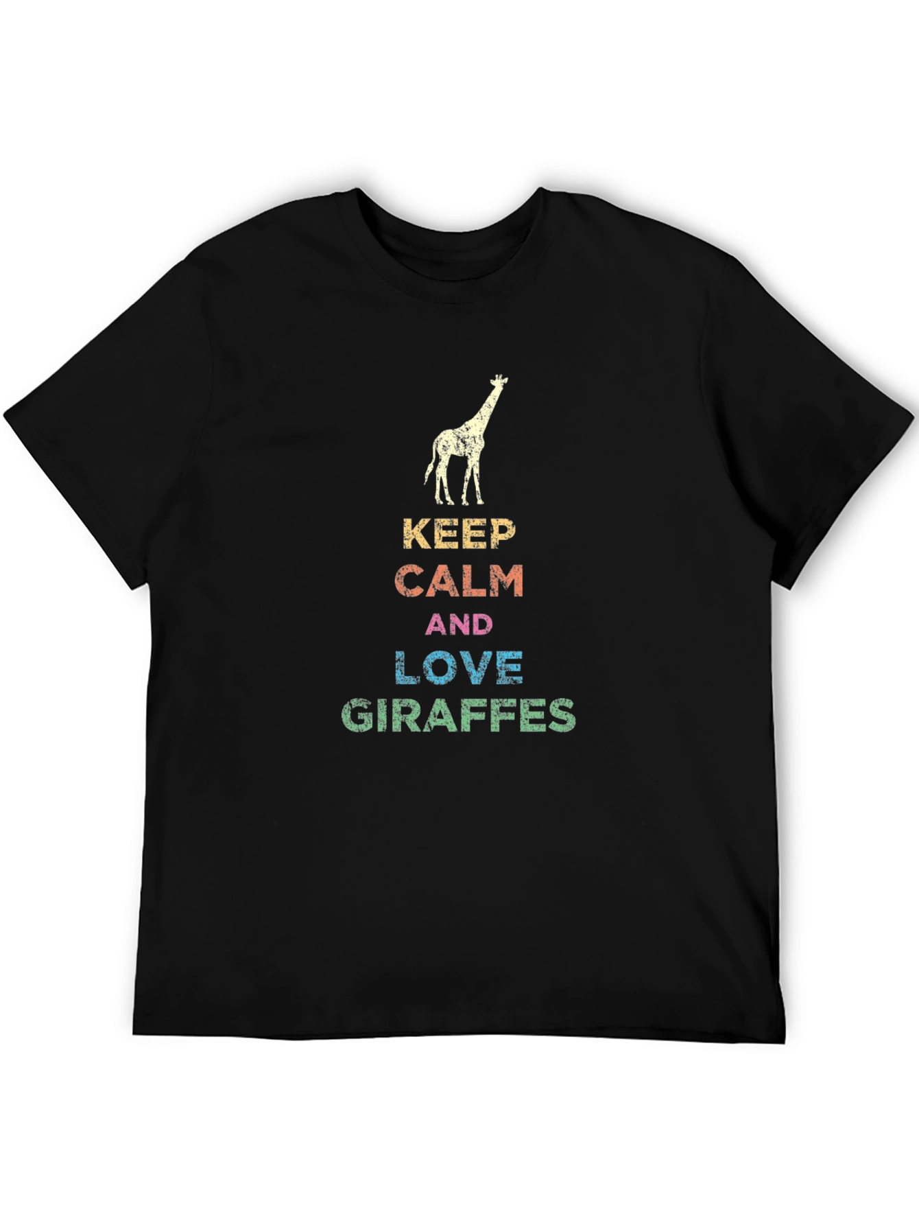 Keep Calm & Love Giraffes Graphic T-Shirt