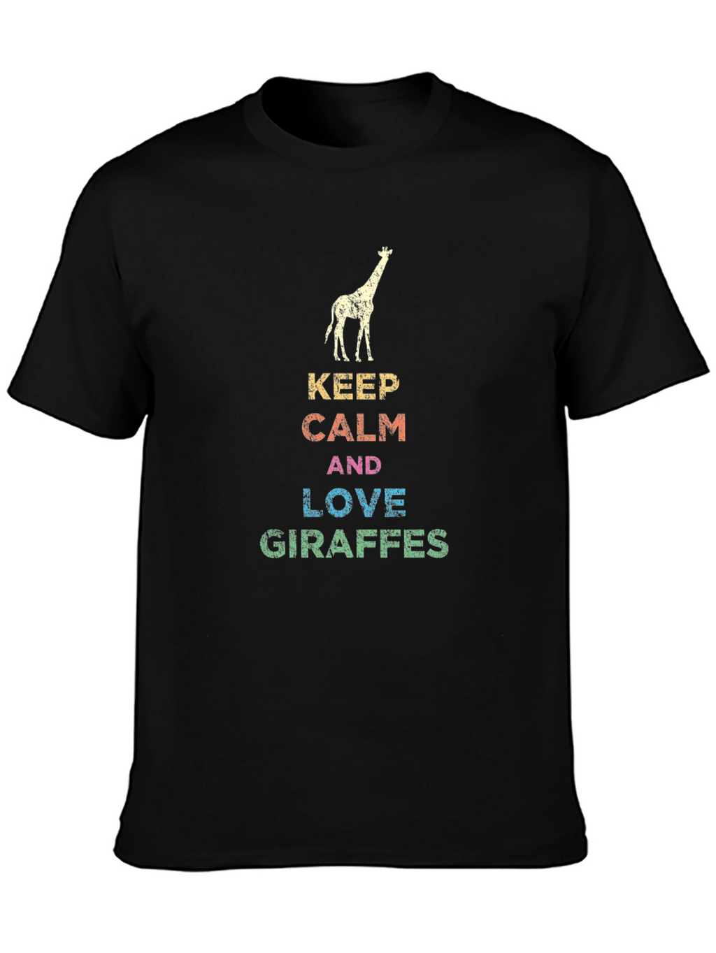 Keep Calm & Love Giraffes Graphic T-Shirt
