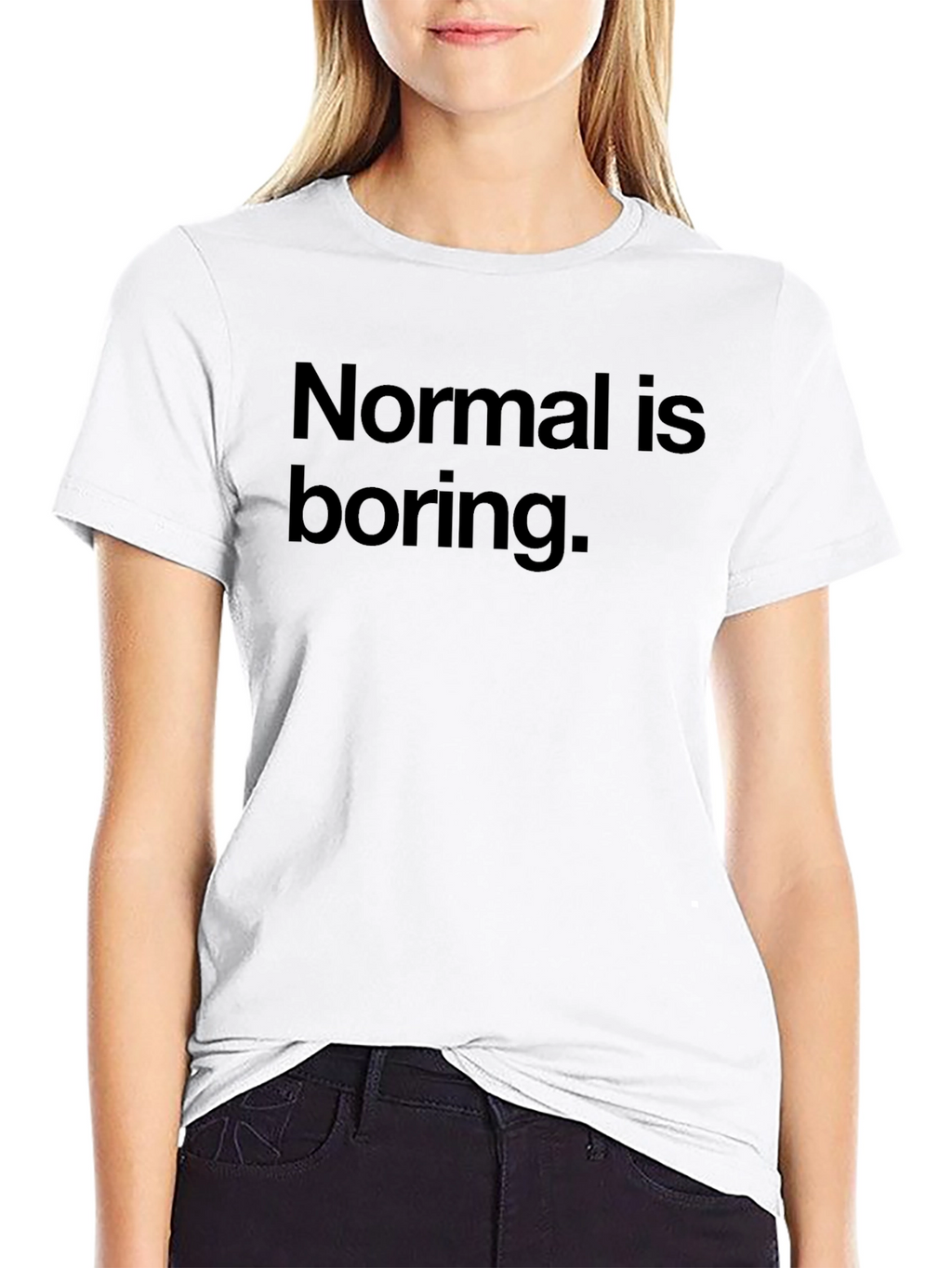 Normal is Boring Black T-Shirt
