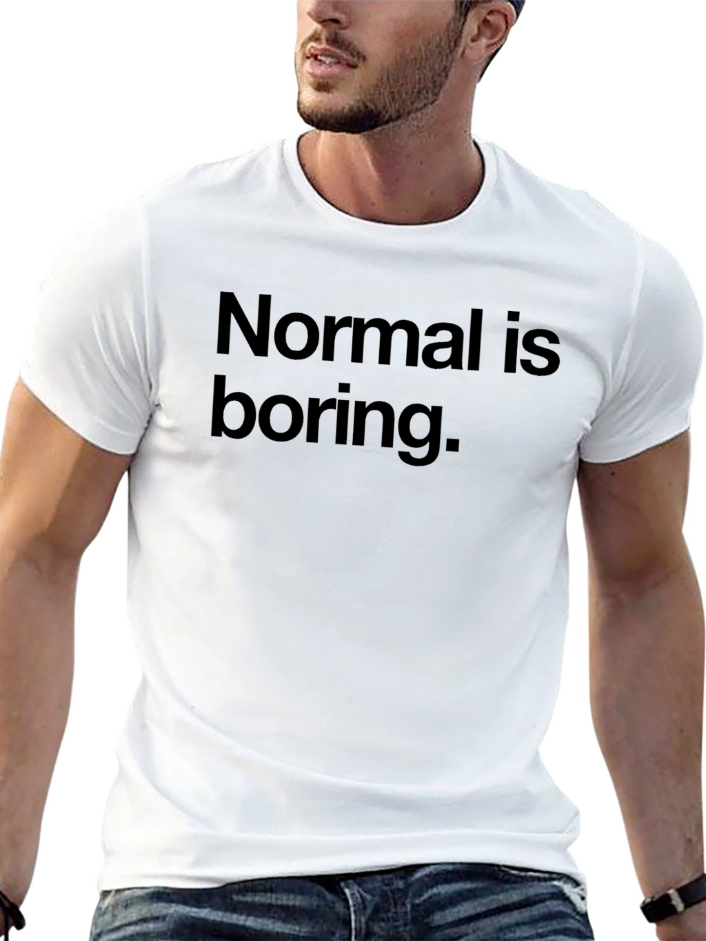 Normal is Boring Black T-Shirt