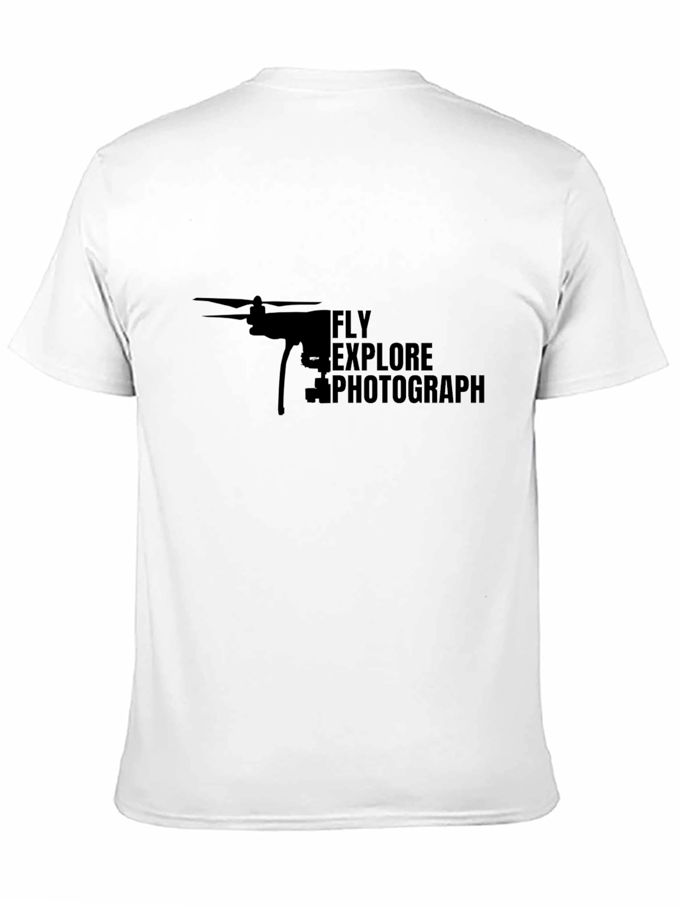 Fly Explore Photograph Drone Graphic T-Shirt