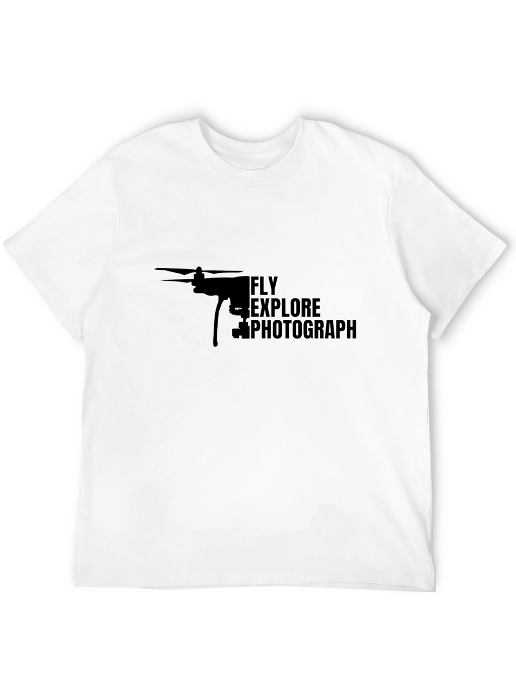 Fly Explore Photograph Drone Graphic T-Shirt