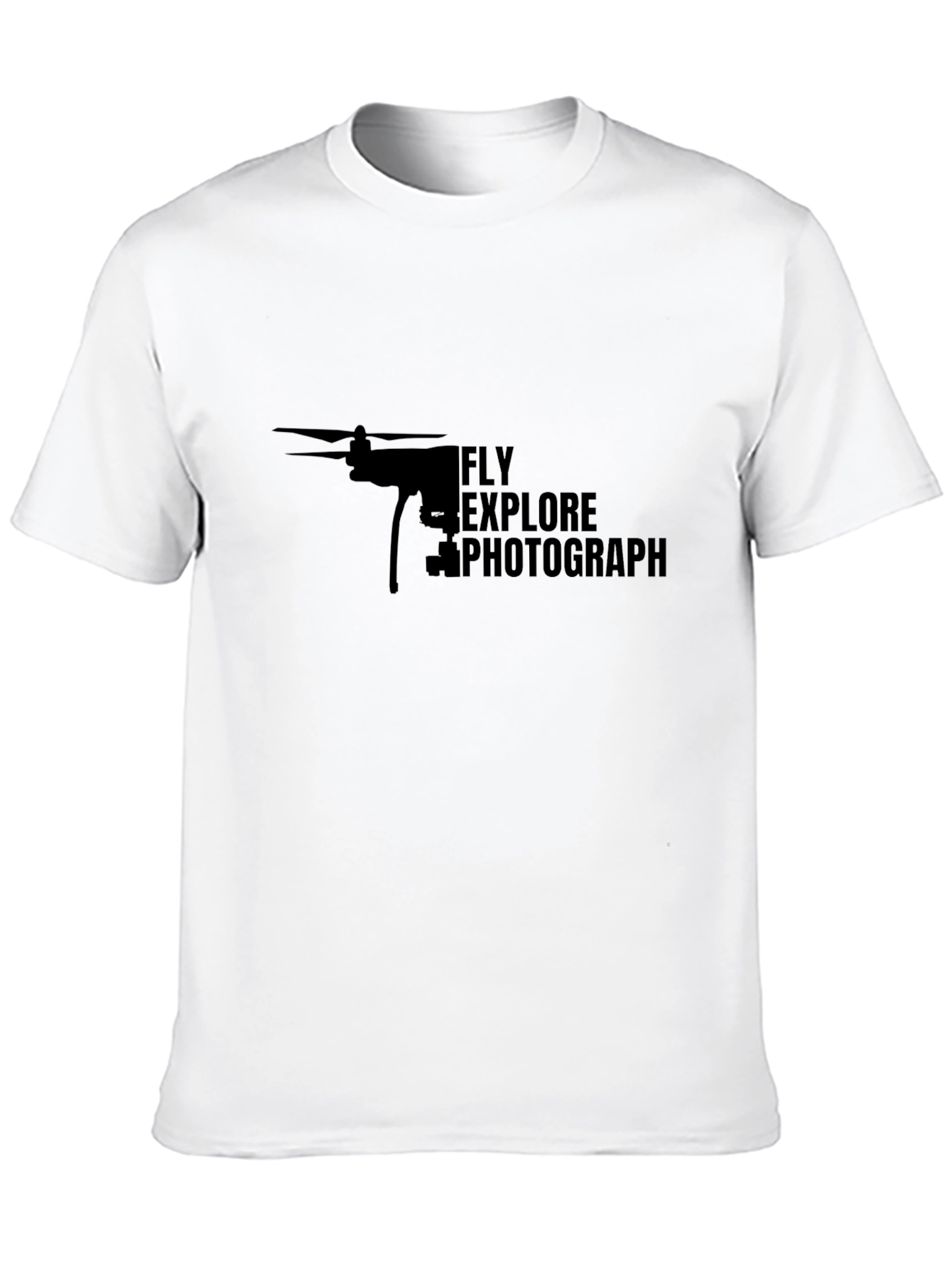 Fly Explore Photograph Drone Graphic T-Shirt