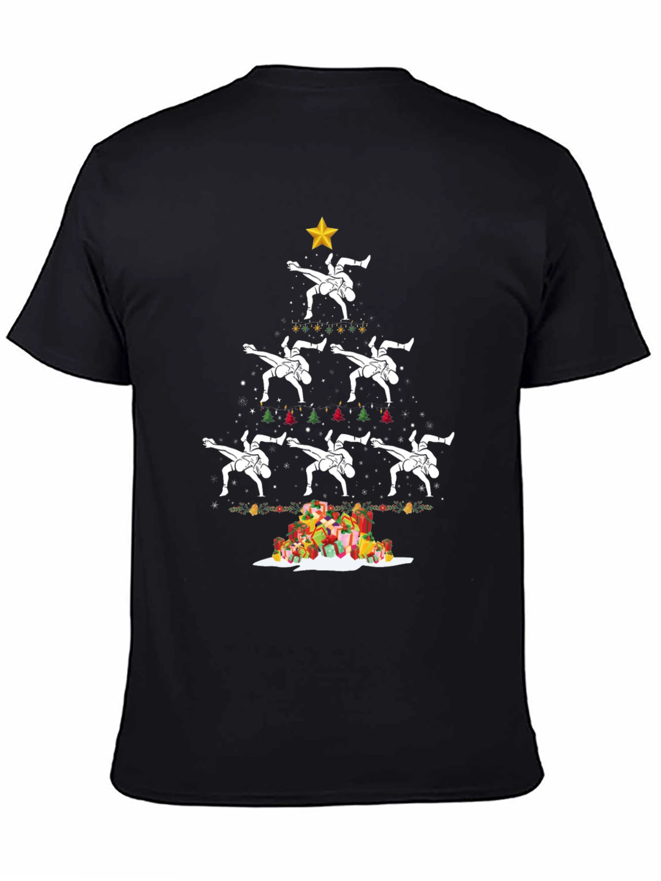 Wrestling Christmas Tree T-Shirt