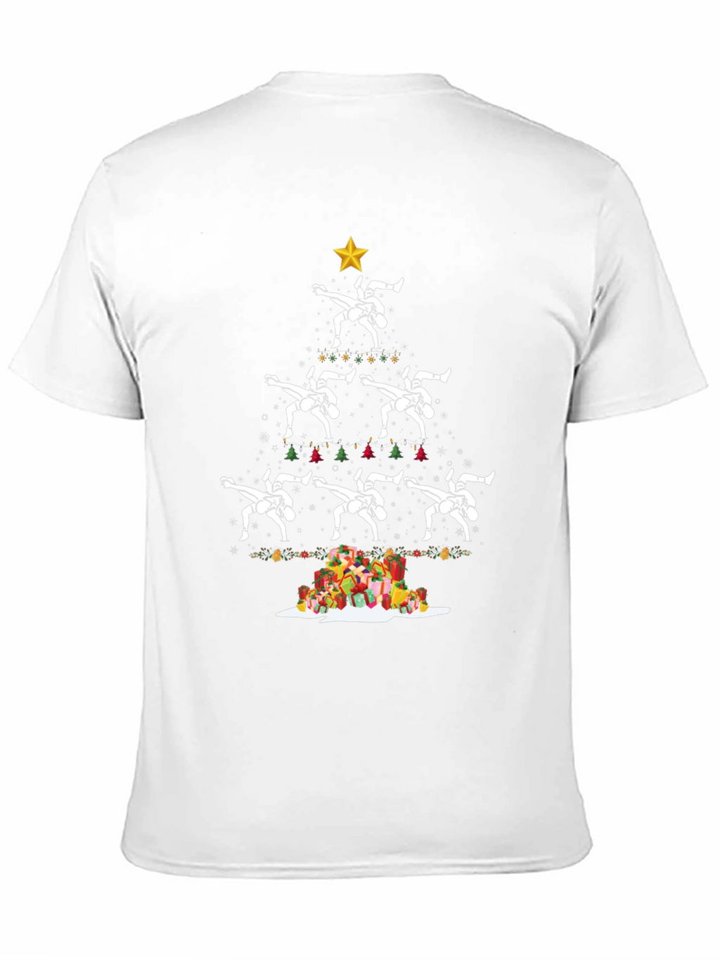 Wrestling Christmas Tree T-Shirt