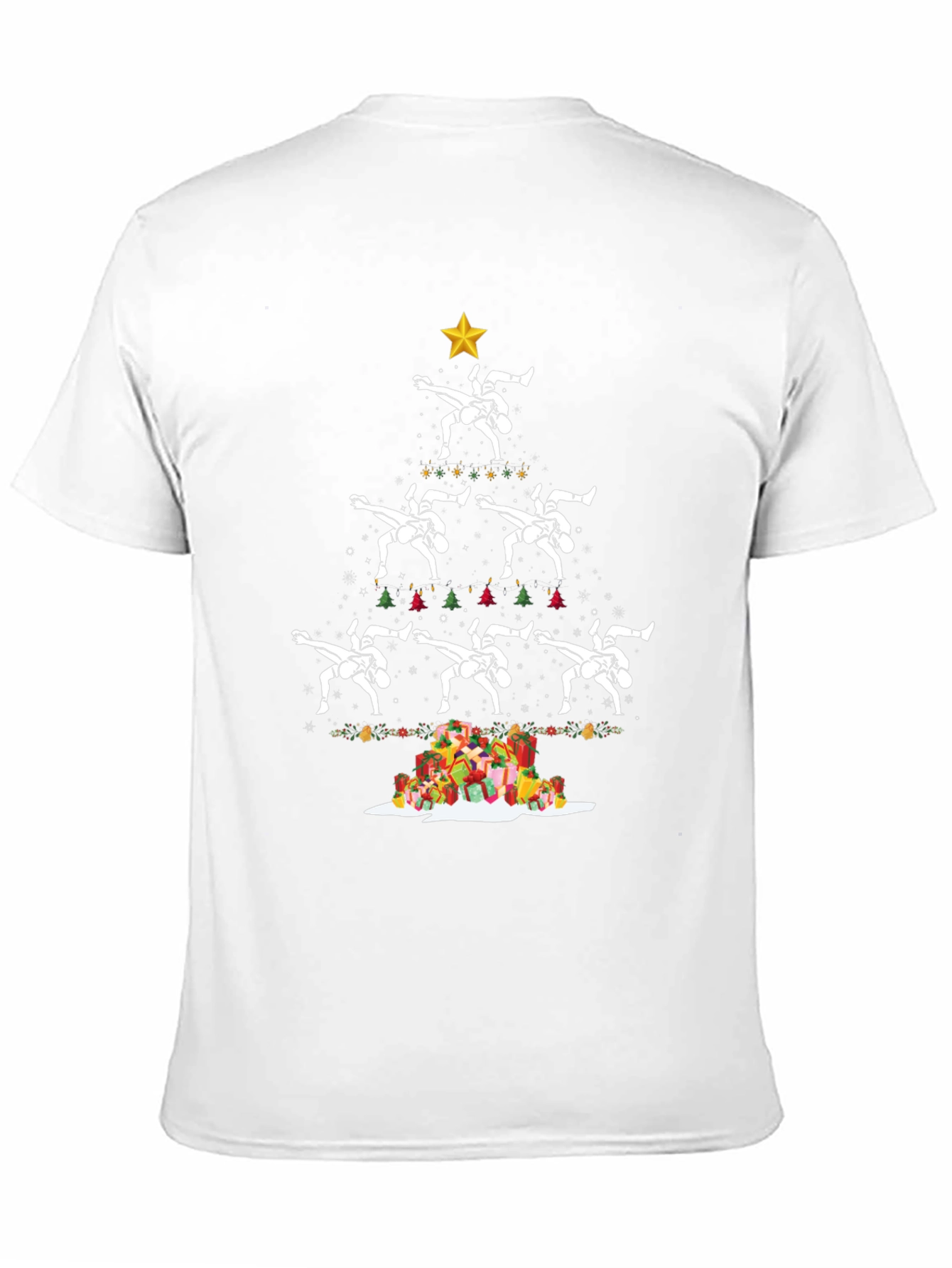 Wrestling Christmas Tree T-Shirt