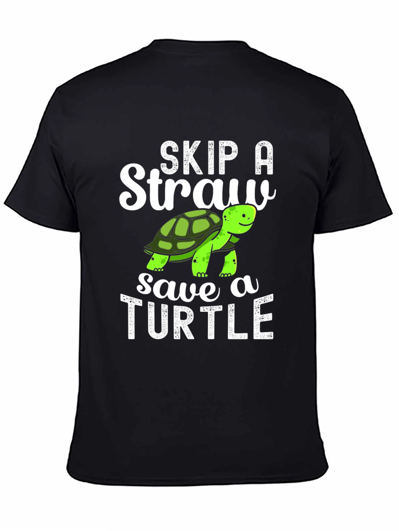 Skip A Straw Save A Turtle Graphic T-Shirt