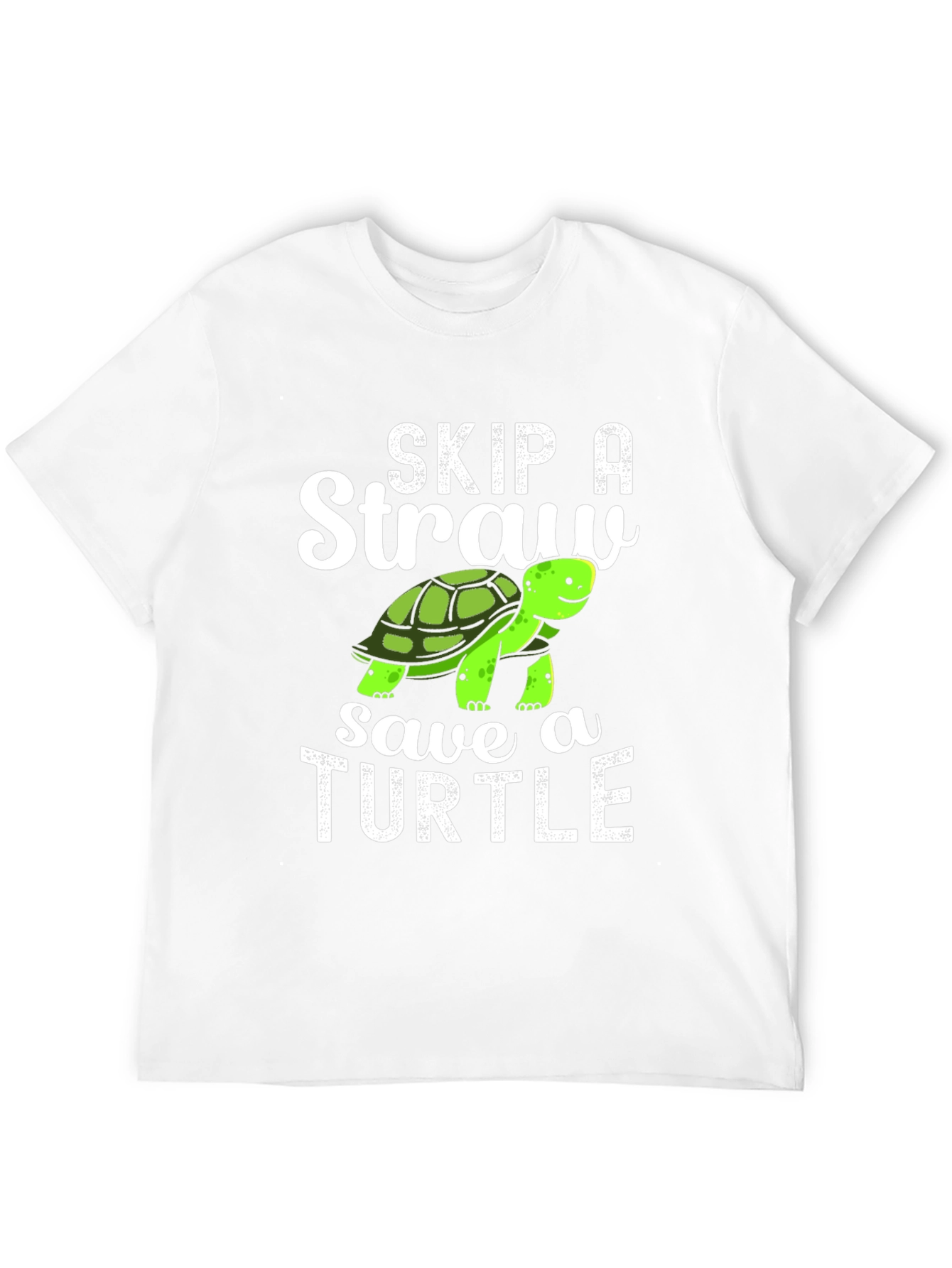 Skip A Straw Save A Turtle Graphic T-Shirt