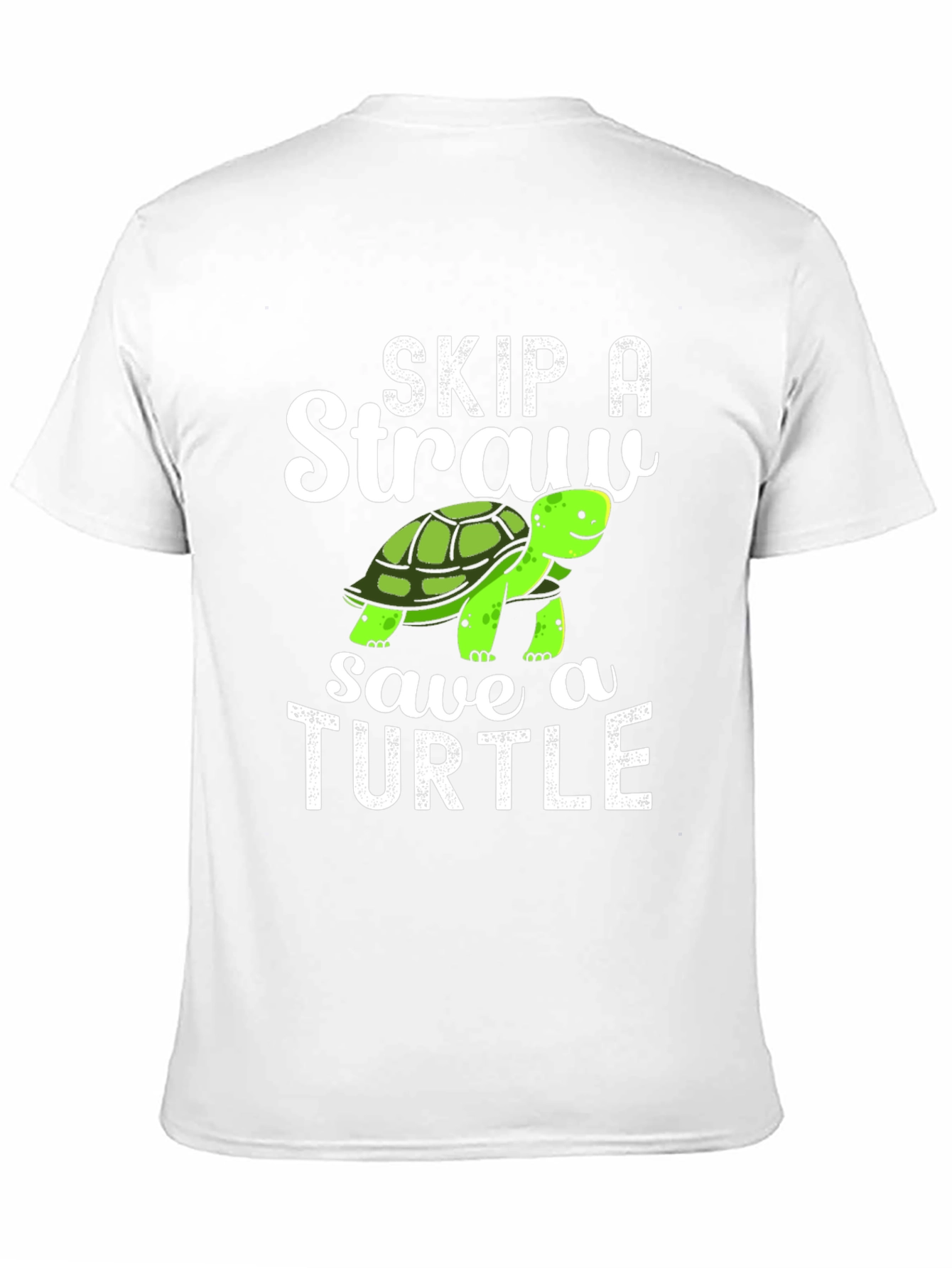 Skip A Straw Save A Turtle Graphic T-Shirt