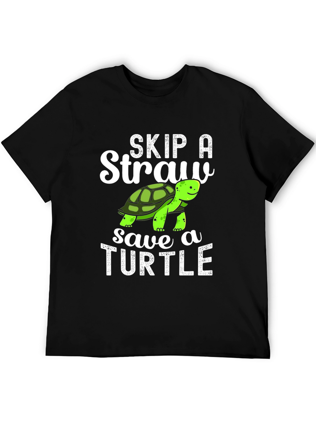 Skip A Straw Save A Turtle Graphic T-Shirt