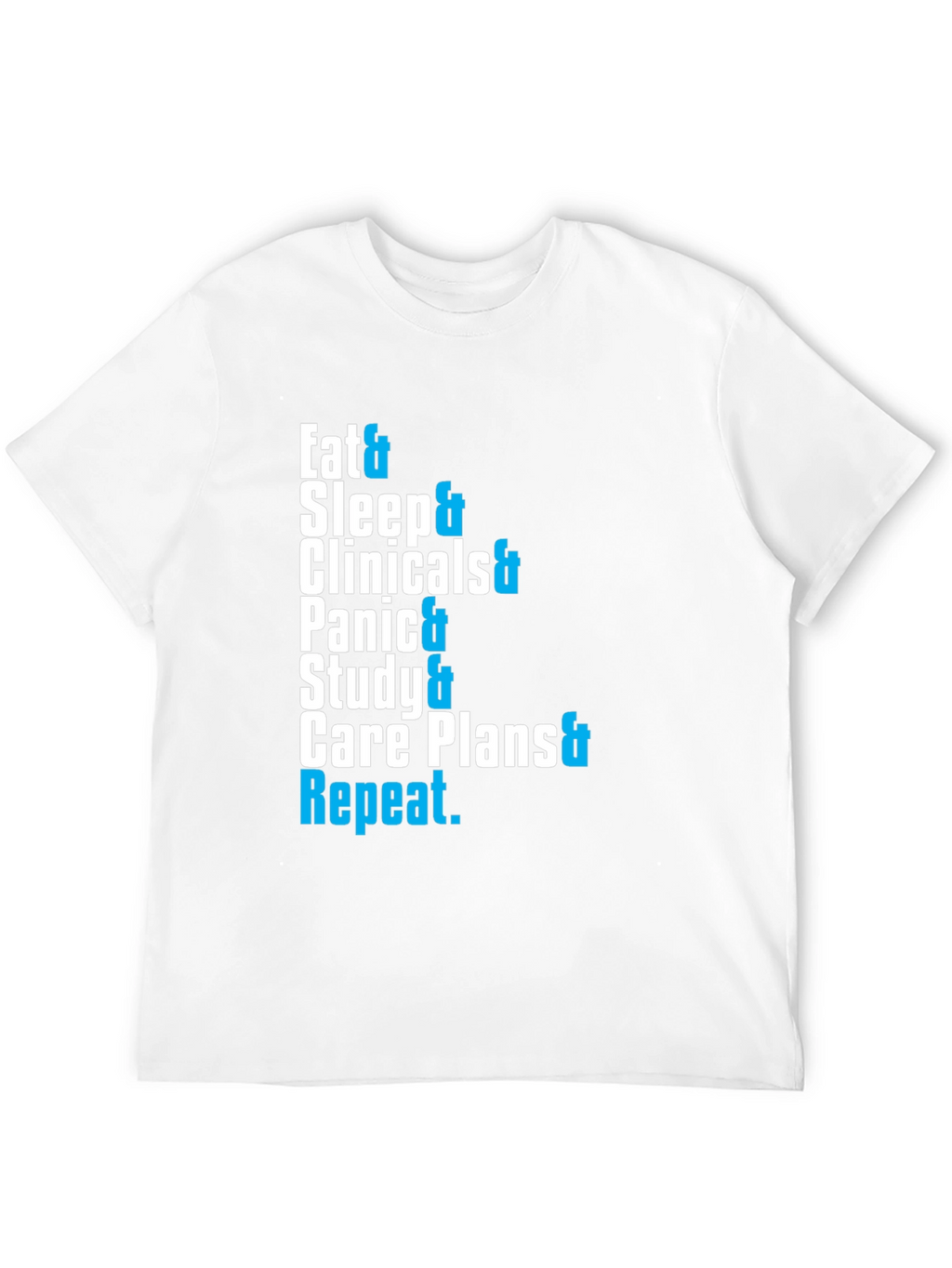 Eat Sleep Clinicals Repeat Black T-Shirt