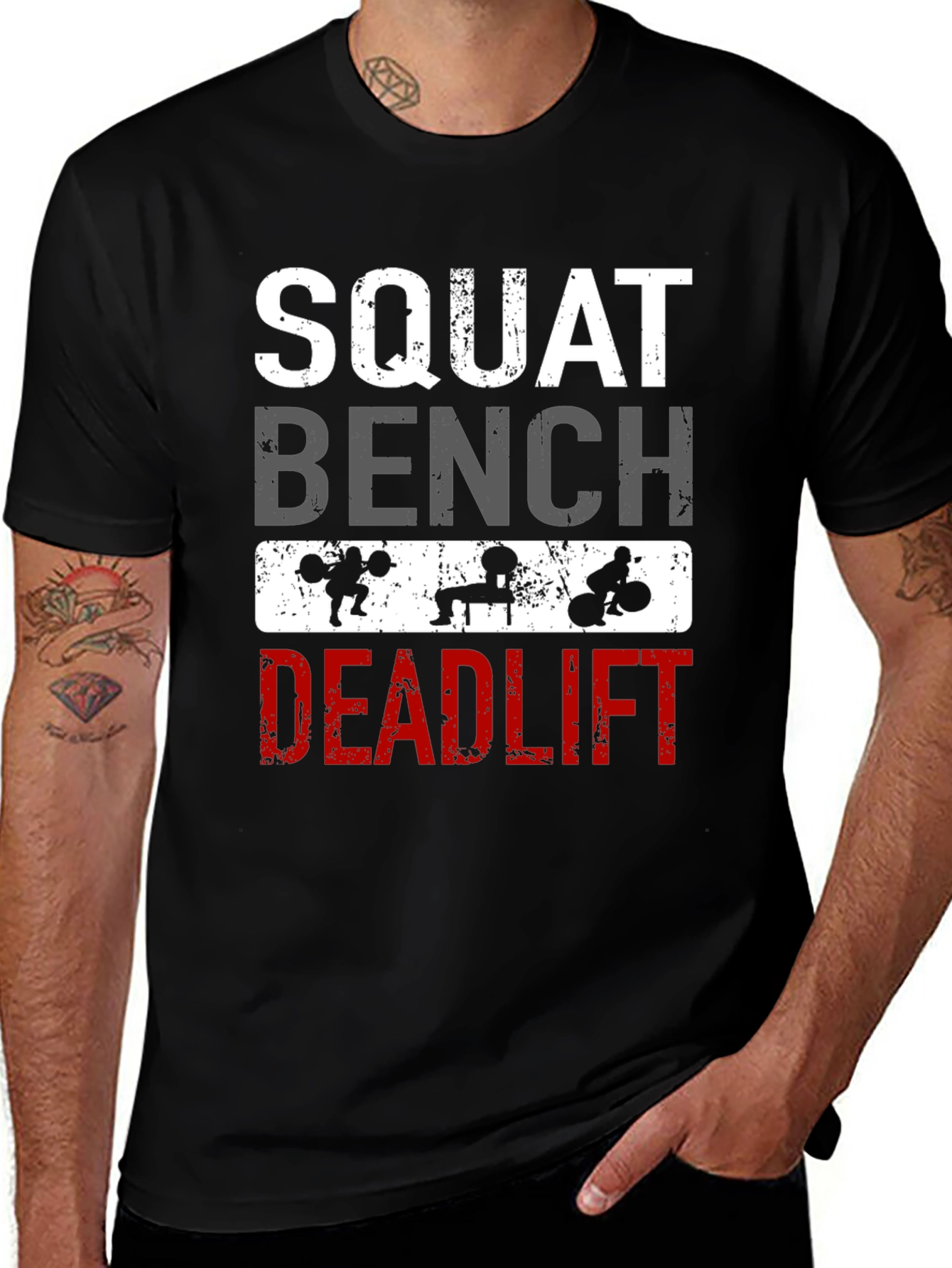 Squat Bench Deadlift Workout T-Shirt