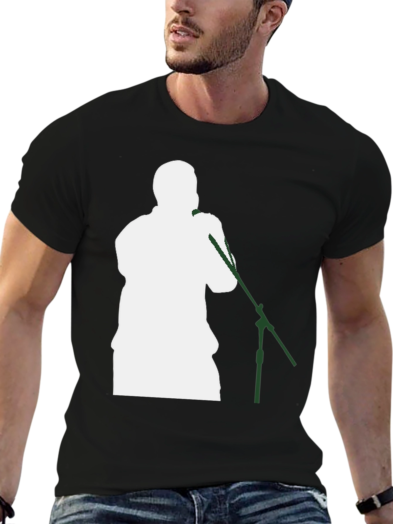 Singer Silhouette T-Shirt - Black