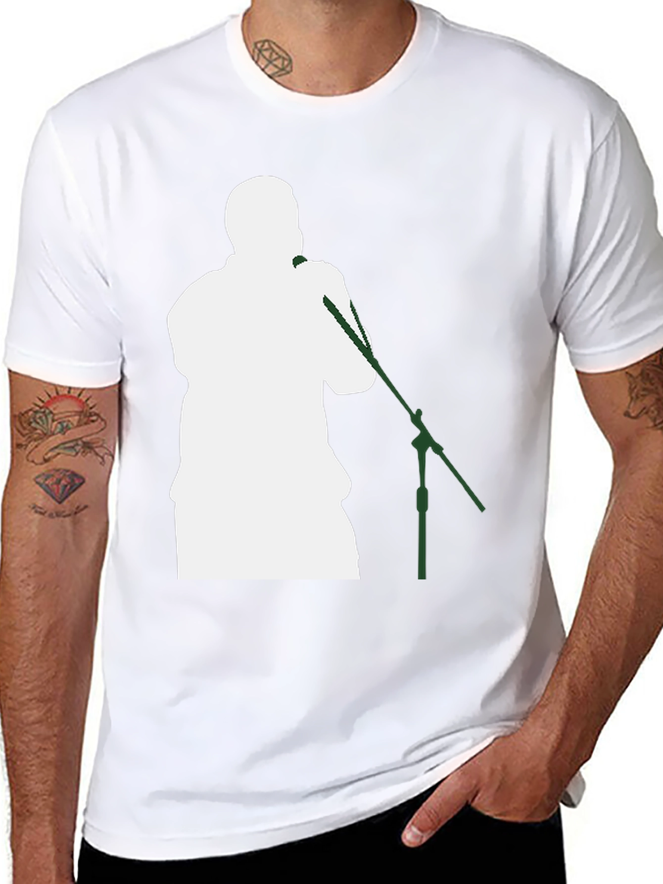 Singer Silhouette T-Shirt - Black