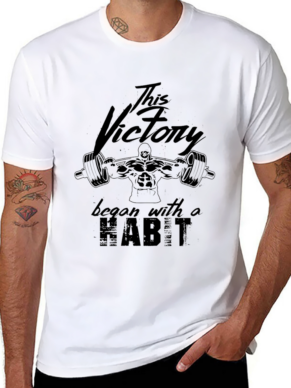 Victory Habit Gym T-Shirt - Motivation Workout