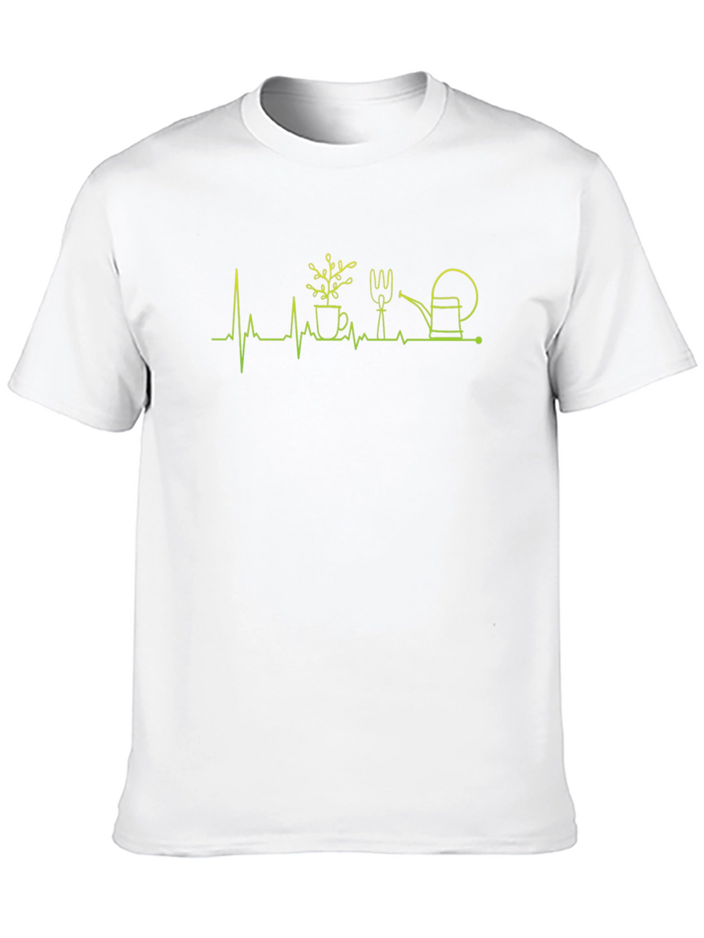 Gardening Heartbeat T-Shirt - Black