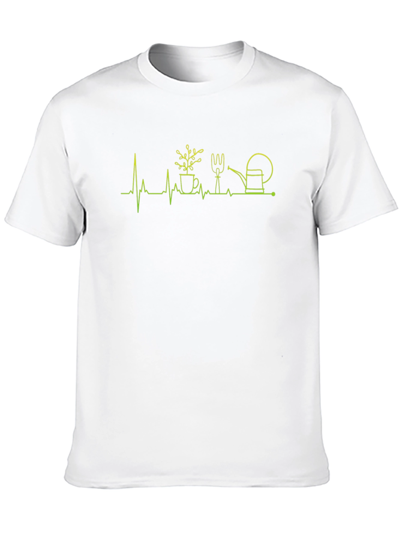 Gardening Heartbeat T-Shirt - Black