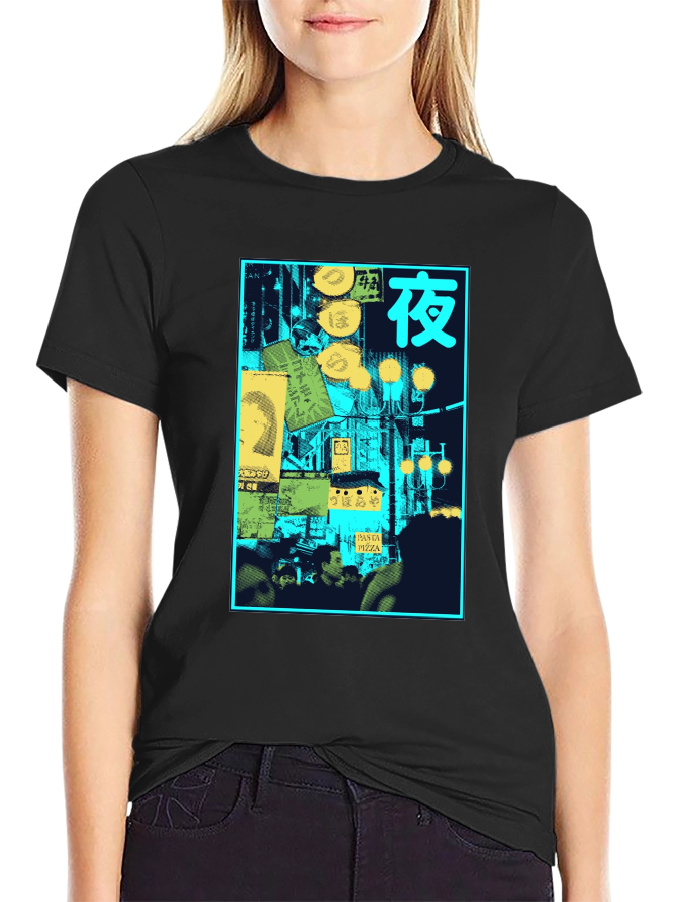 Night Scene Graphic T-Shirt