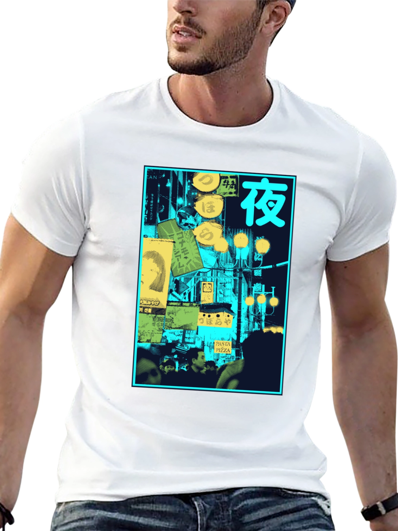 Night Scene Graphic T-Shirt