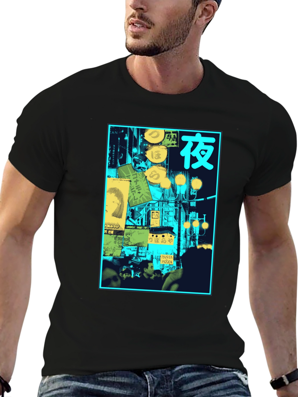 Night Scene Graphic T-Shirt
