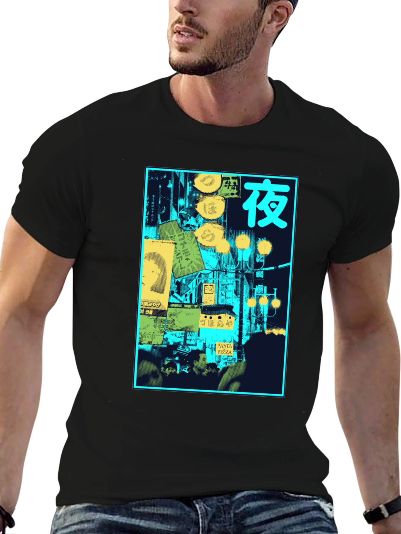 Night Scene Graphic T-Shirt