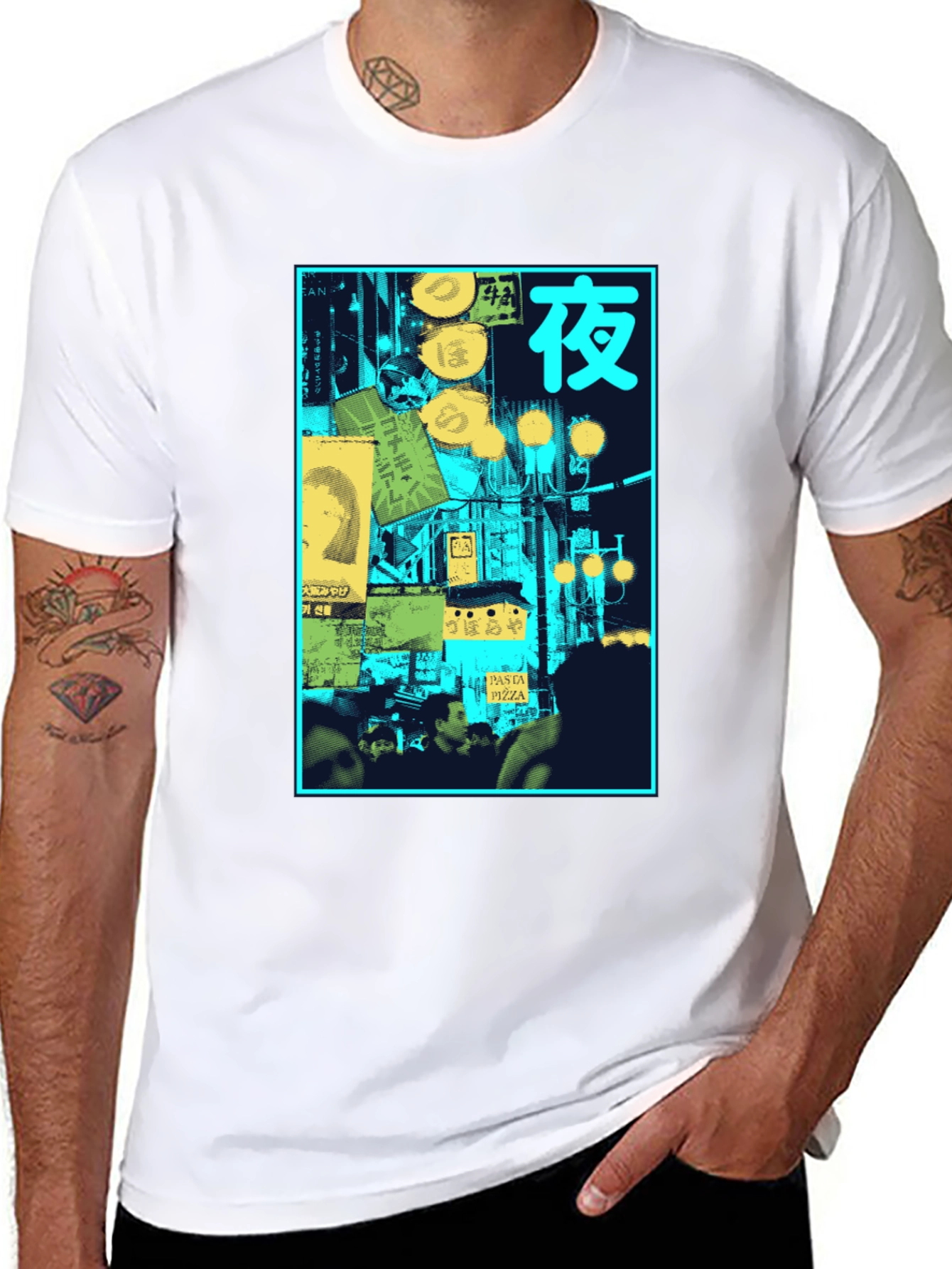 Night Scene Graphic T-Shirt