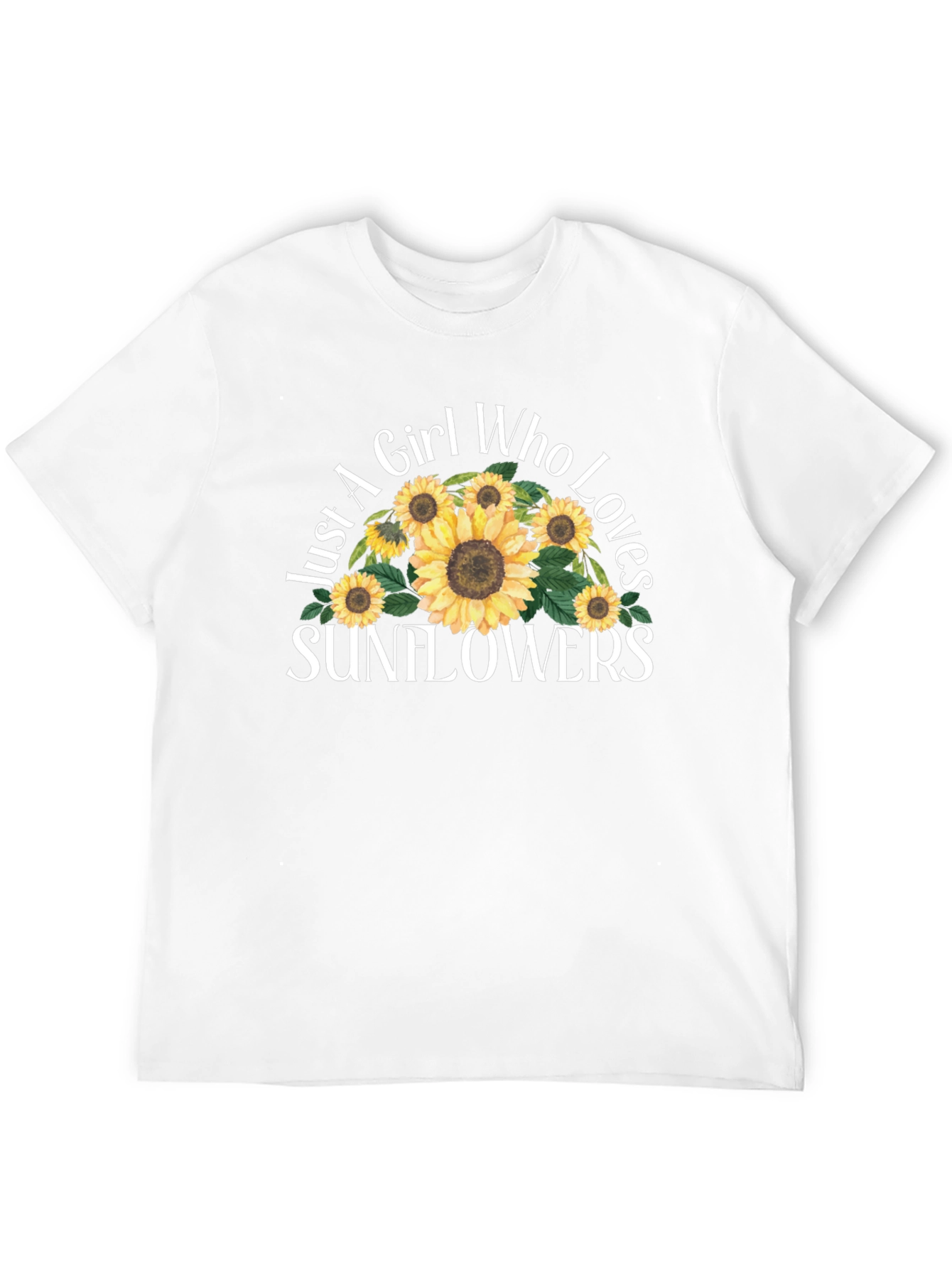 Sunflower Lover Graphic T-Shirt - Black Cotton Tee