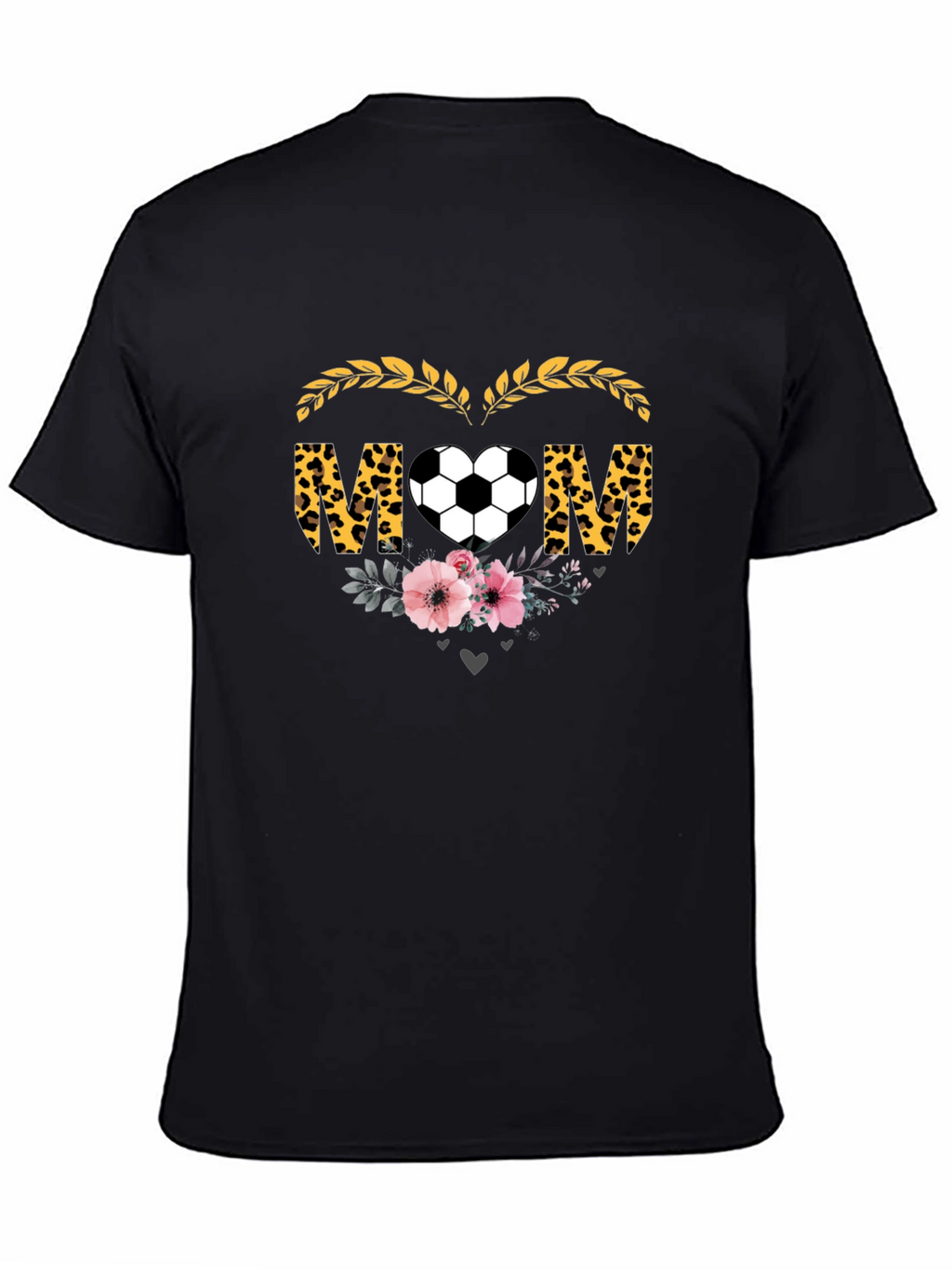 Soccer Mom T-Shirt - Leopard Heart Graphic Tee