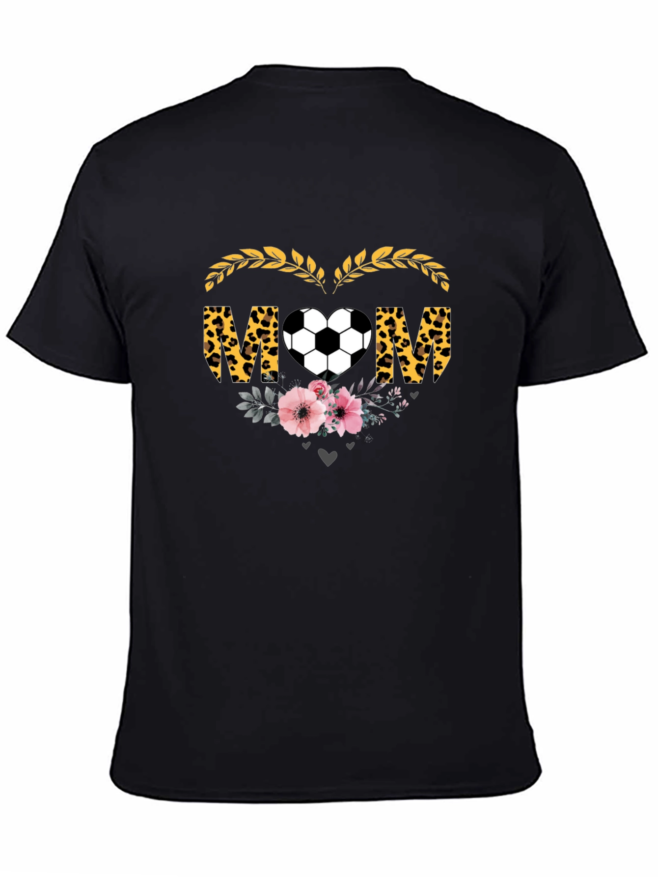 Soccer Mom T-Shirt - Leopard Heart Graphic Tee