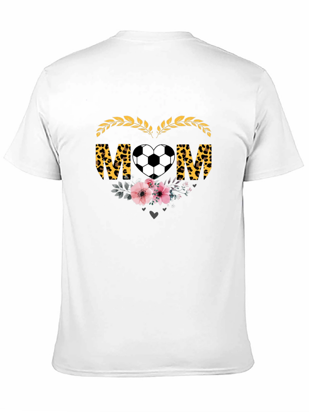 Soccer Mom T-Shirt - Leopard Heart Graphic Tee