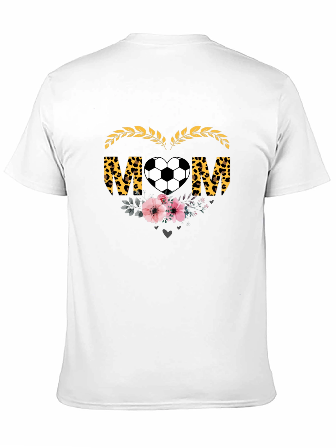 Soccer Mom T-Shirt - Leopard Heart Graphic Tee