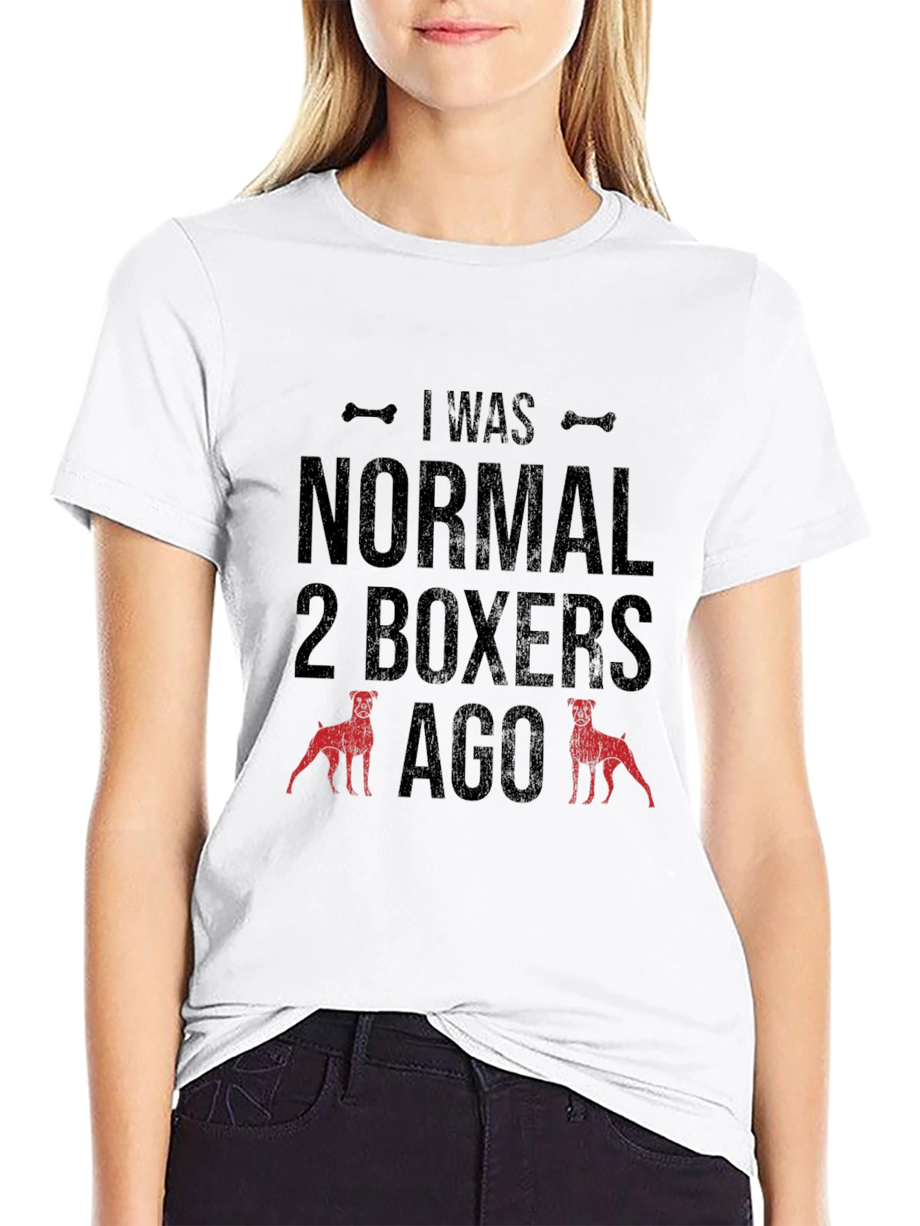 Funny Dog Lover T-Shirt - I Was Normal 2 Boxers Ago