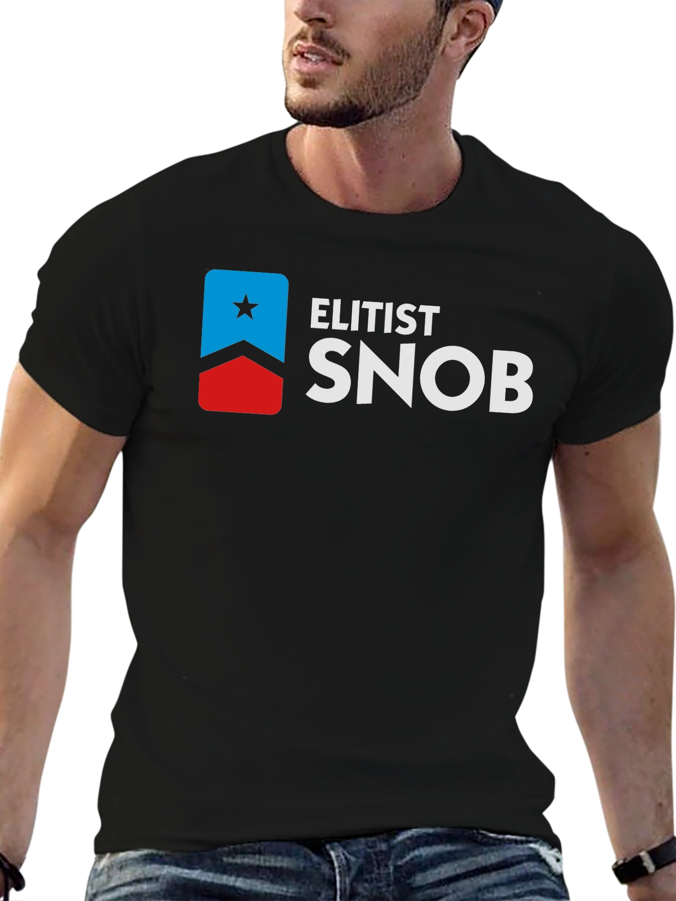 Elitist Snob Graphic Tee - Black