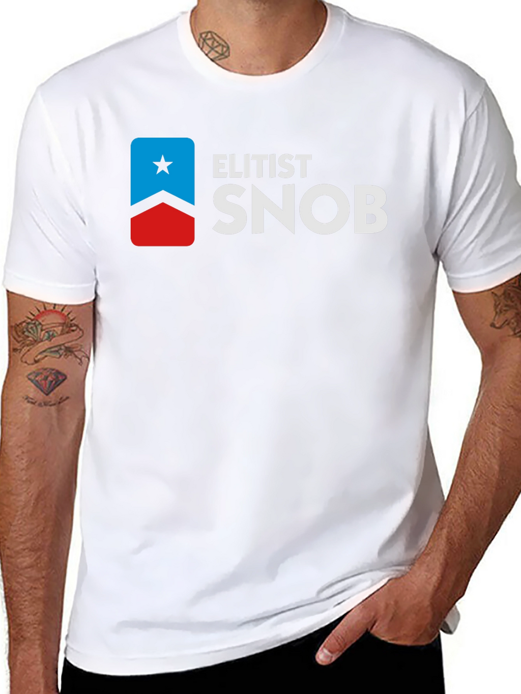 Elitist Snob Graphic Tee - Black