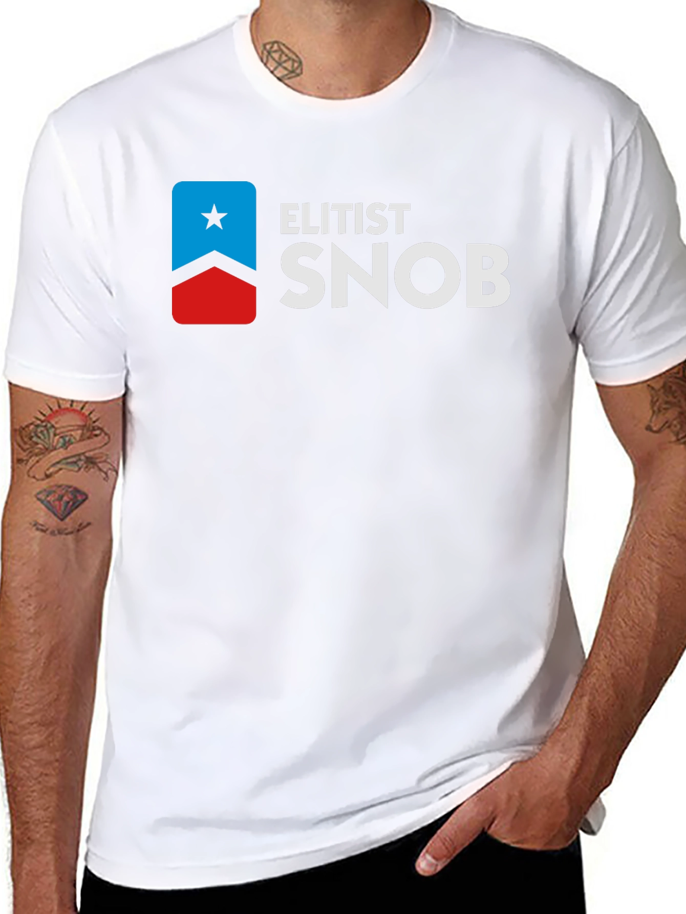 Elitist Snob Graphic Tee - Black