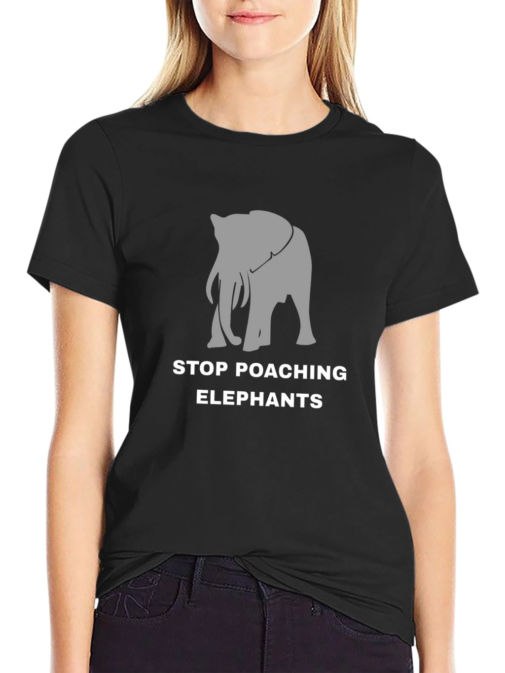 Stop Poaching Elephants Graphic Tee