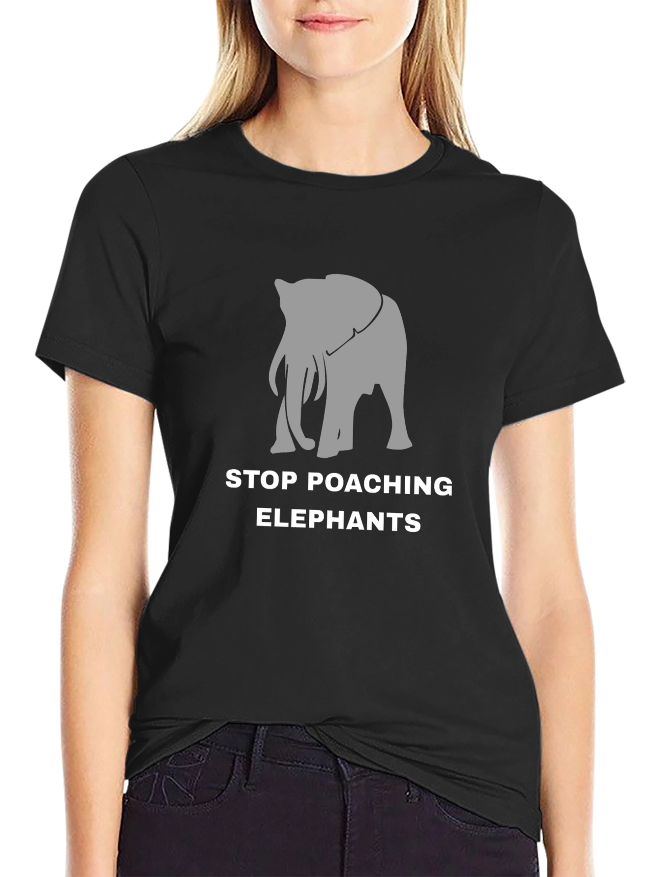 Stop Poaching Elephants Graphic Tee