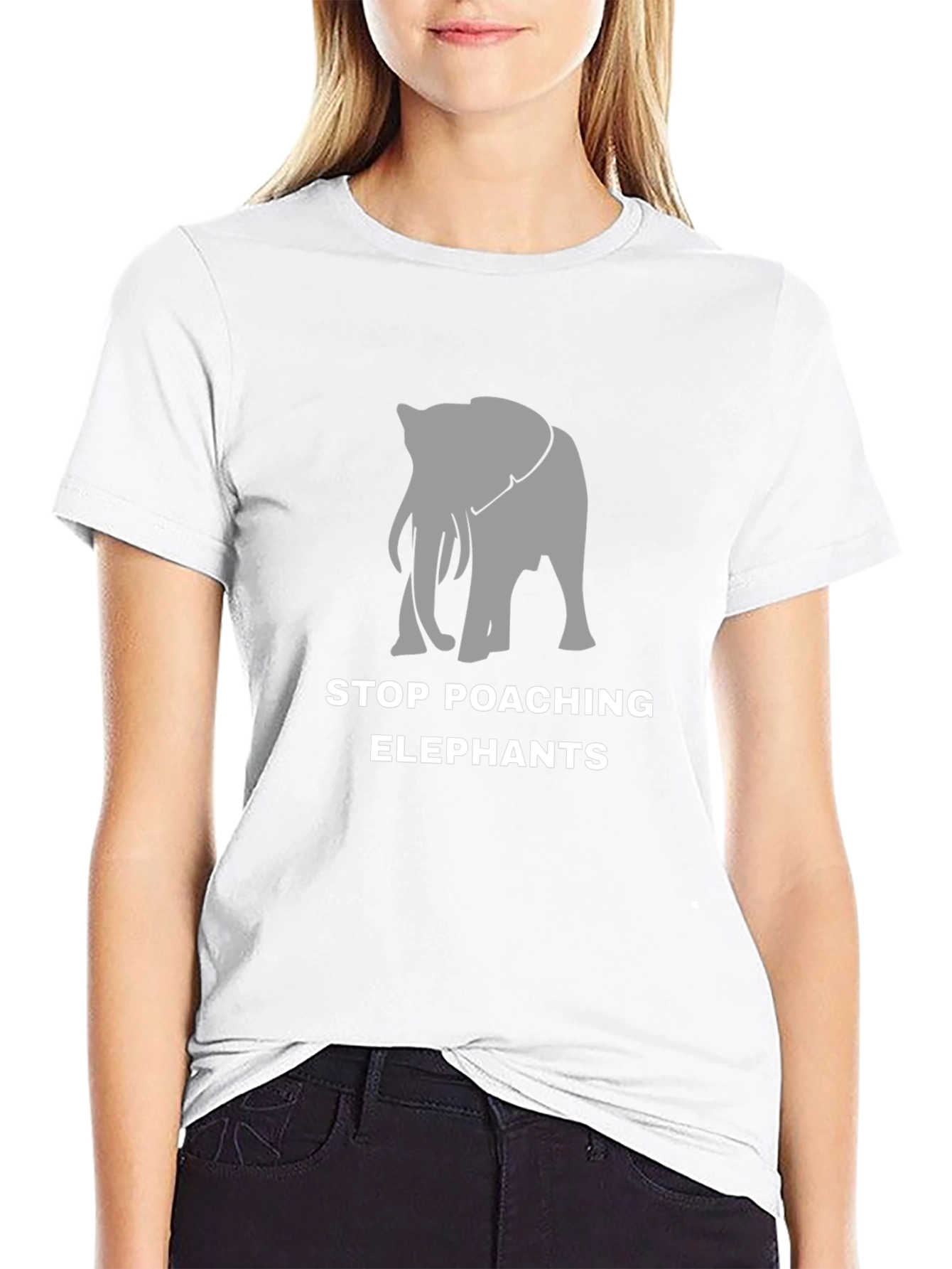 Stop Poaching Elephants Graphic Tee