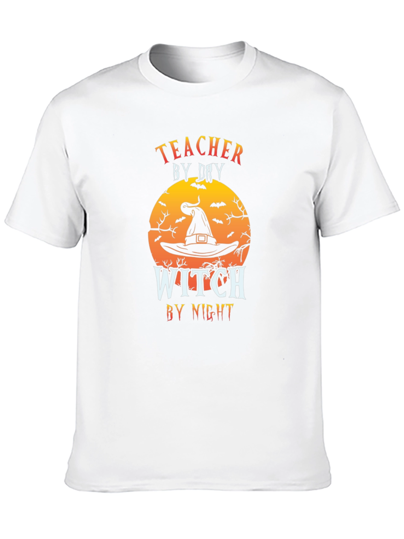 Teacher by Day Witch by Night Halloween T-Shirt