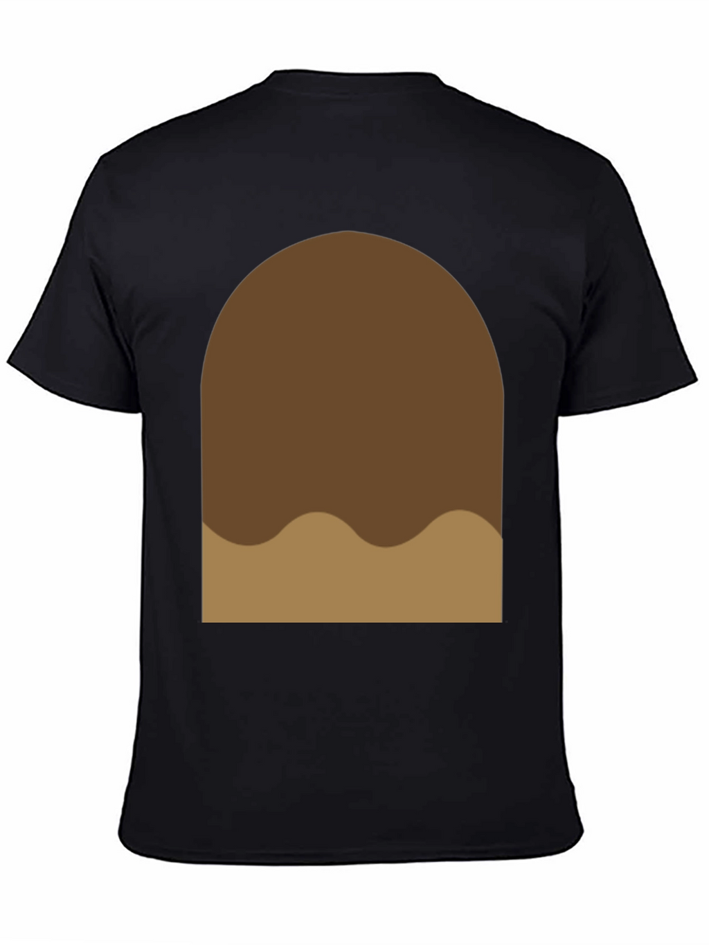 Brown Blob Graphic Tee - Soft Cotton Casual Shirt