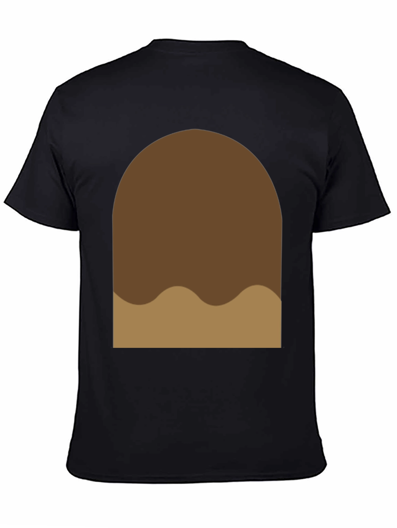 Brown Blob Graphic Tee - Soft Cotton Casual Shirt