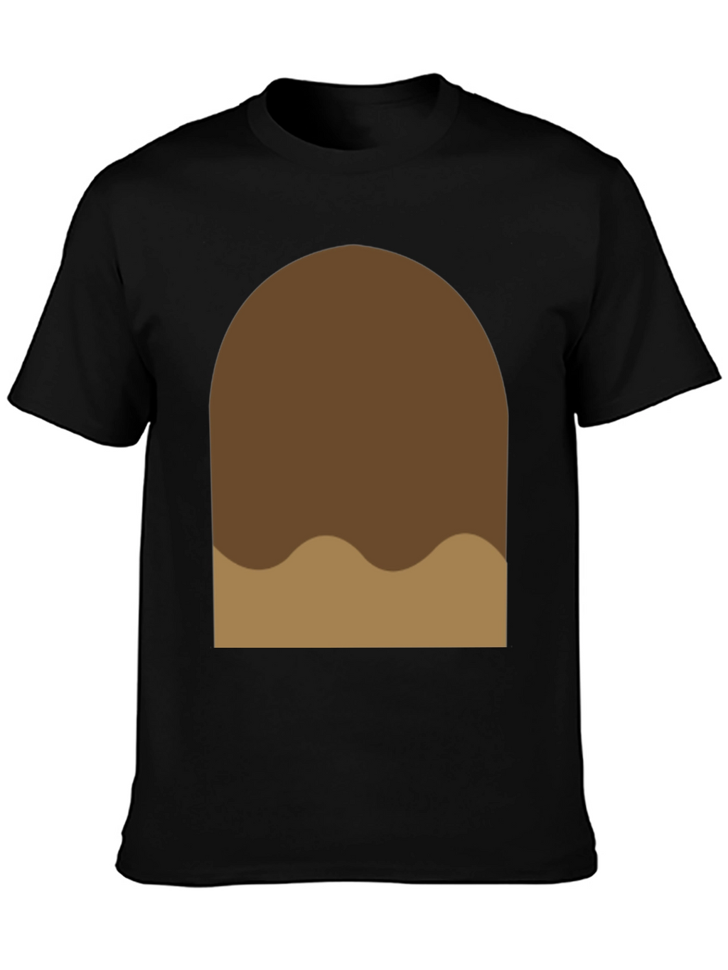 Brown Blob Graphic Tee - Soft Cotton Casual Shirt