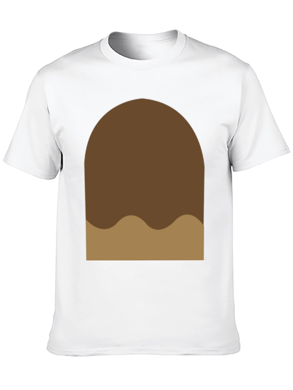 Brown Blob Graphic Tee - Soft Cotton Casual Shirt