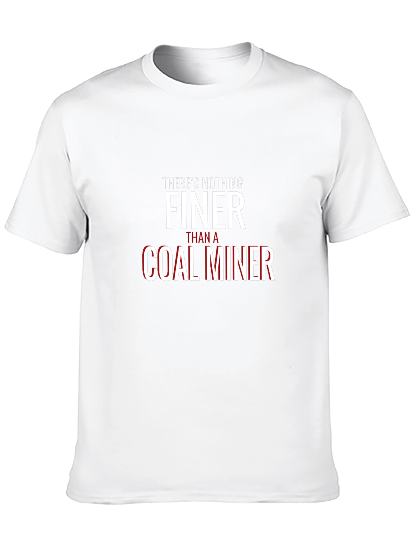 Coal Miner T-Shirt - Black Crew Neck Tee