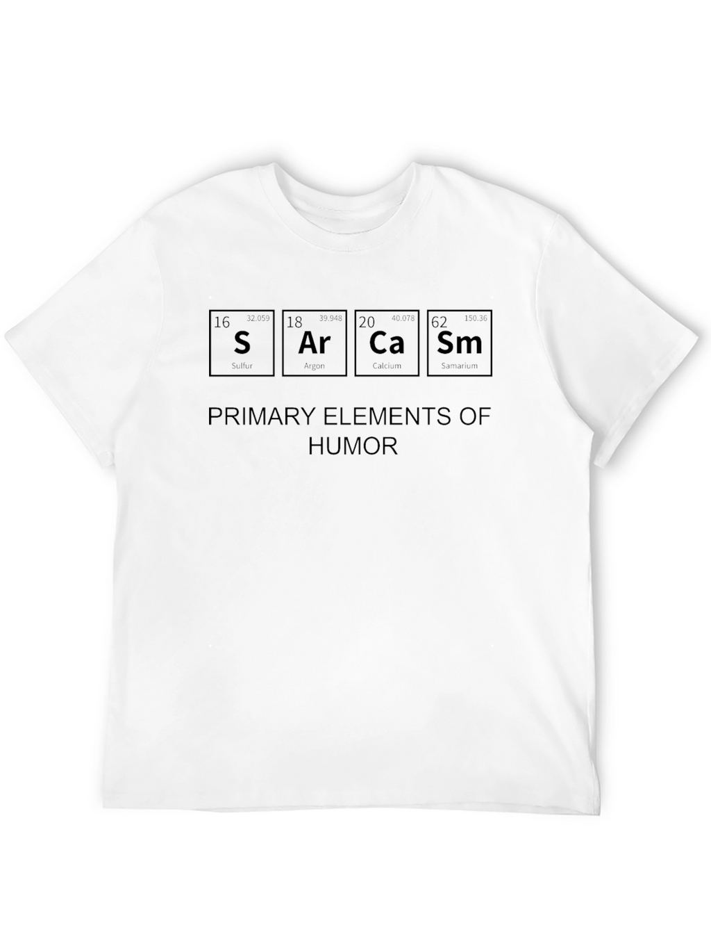Sarcasm Elements of Humor Graphic T-Shirt