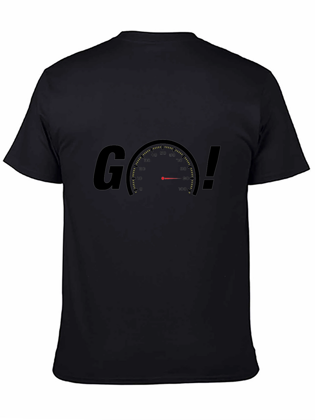 Go! Speedometer Graphic Black T-Shirt