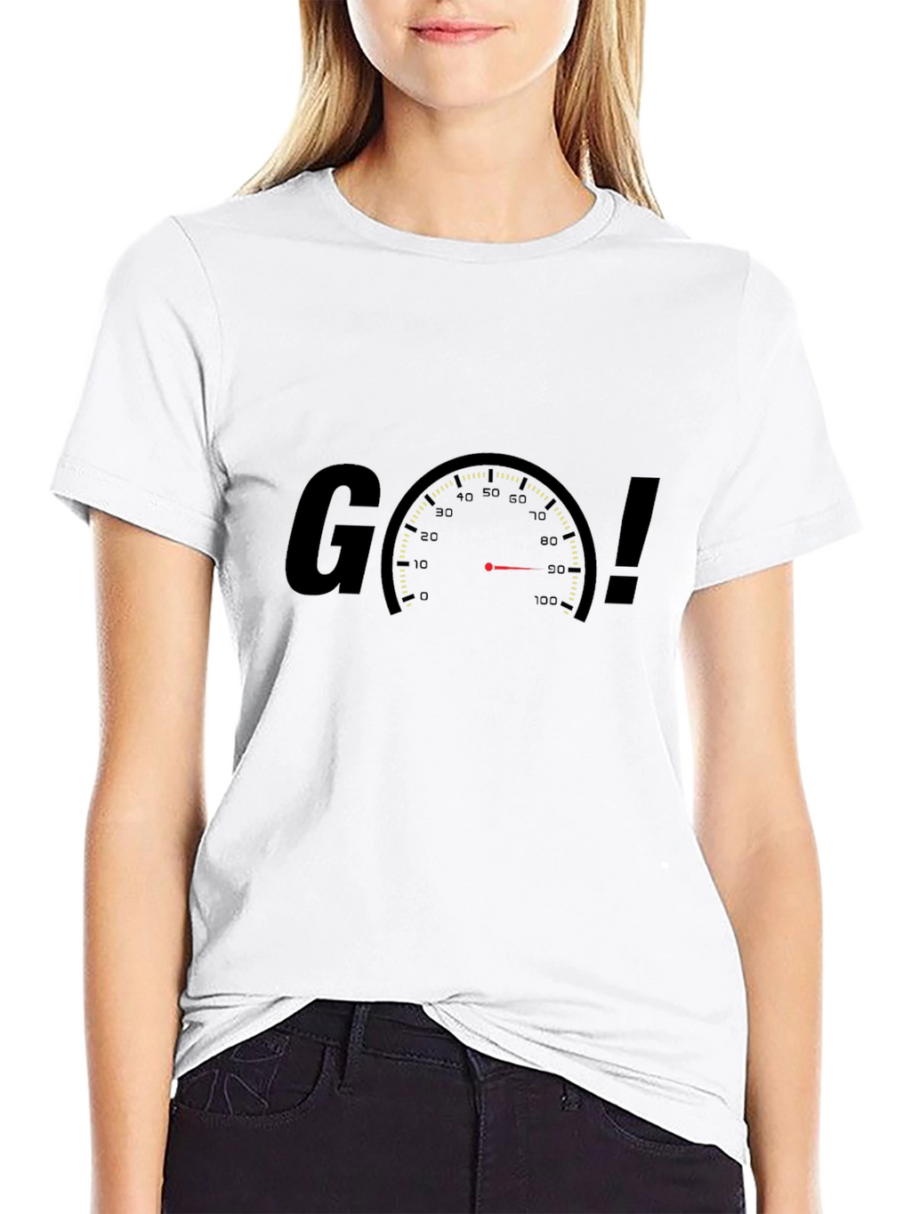 Go! Speedometer Graphic Black T-Shirt