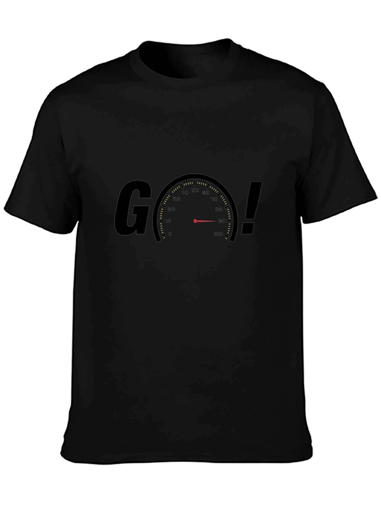 Go! Speedometer Graphic Black T-Shirt