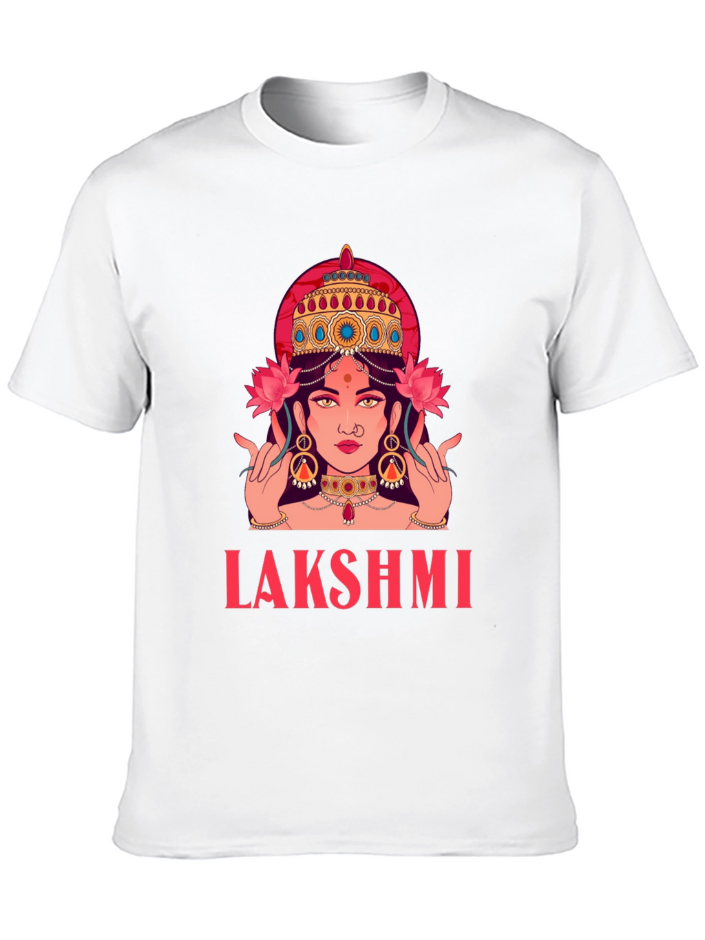 Lakshmi Graphic Tee - Divine Indian Goddess Shirt