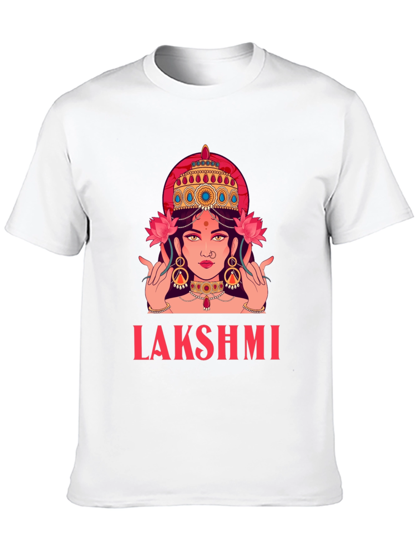 Lakshmi Graphic Tee - Divine Indian Goddess Shirt